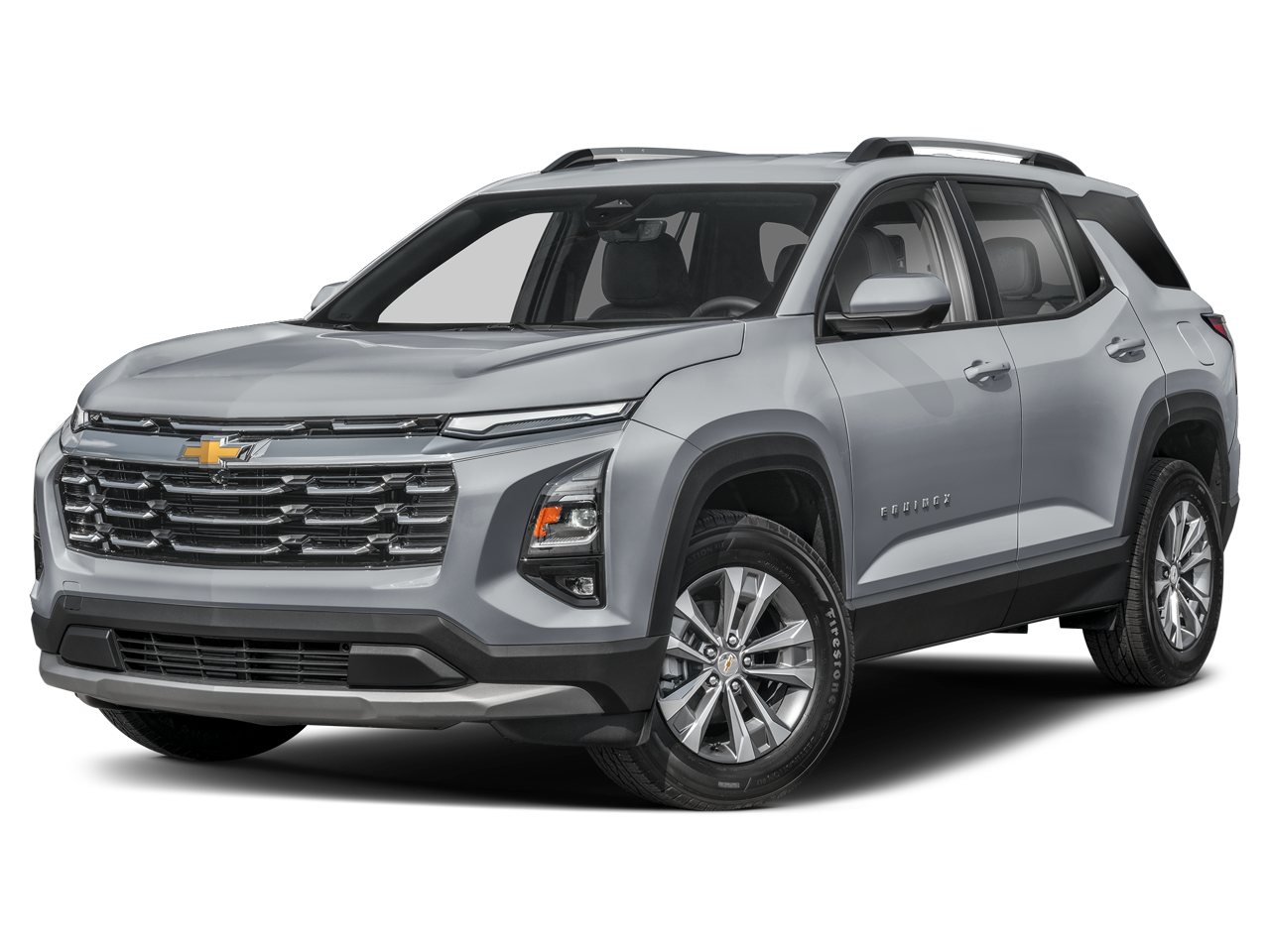 2027 Chevrolet Equinox LT in Mosaic Black Metallic — front three-quarter view