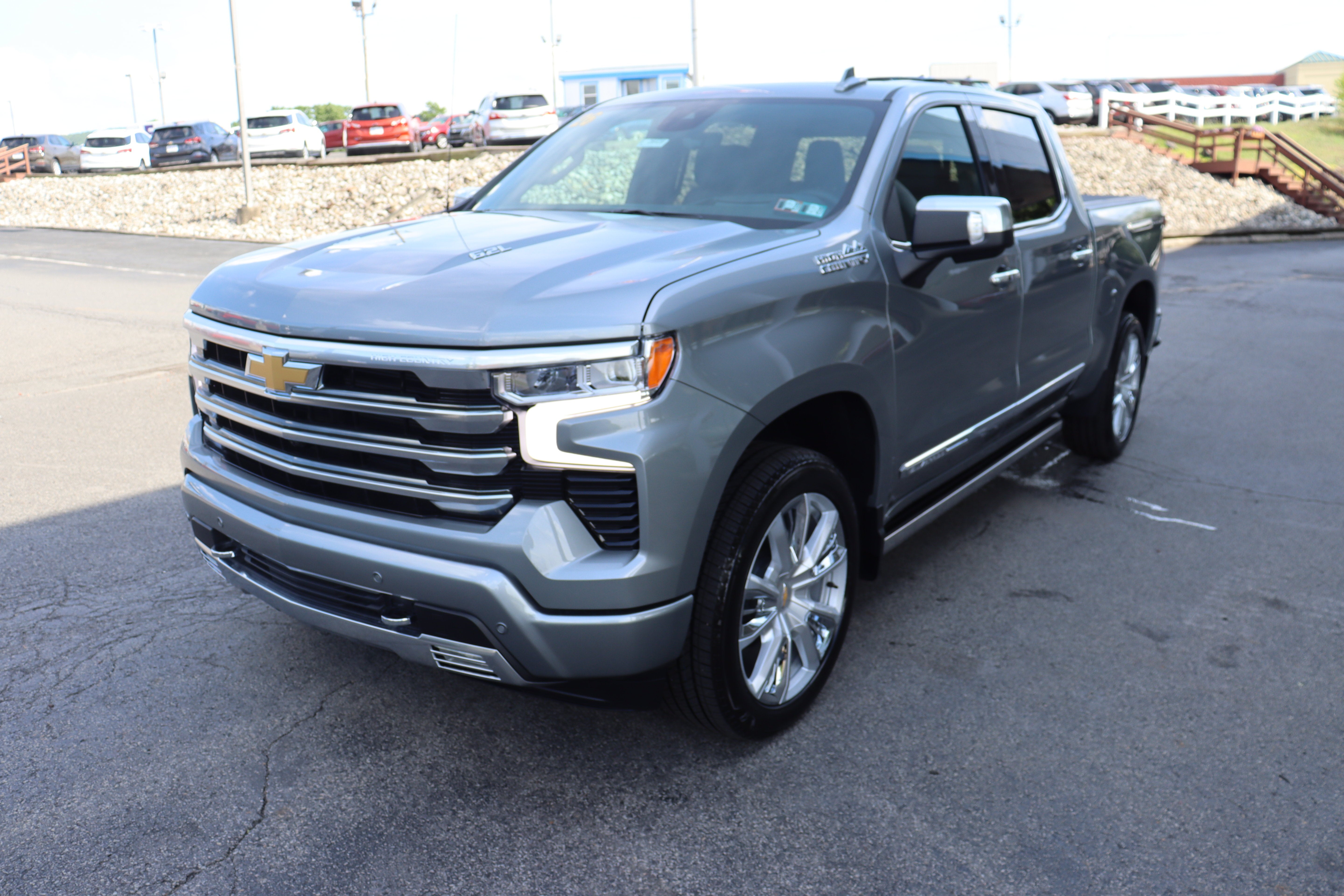 2026 Chevrolet Silverado 1500 High Country in Sterling Gray Metallic — front three-quarter view