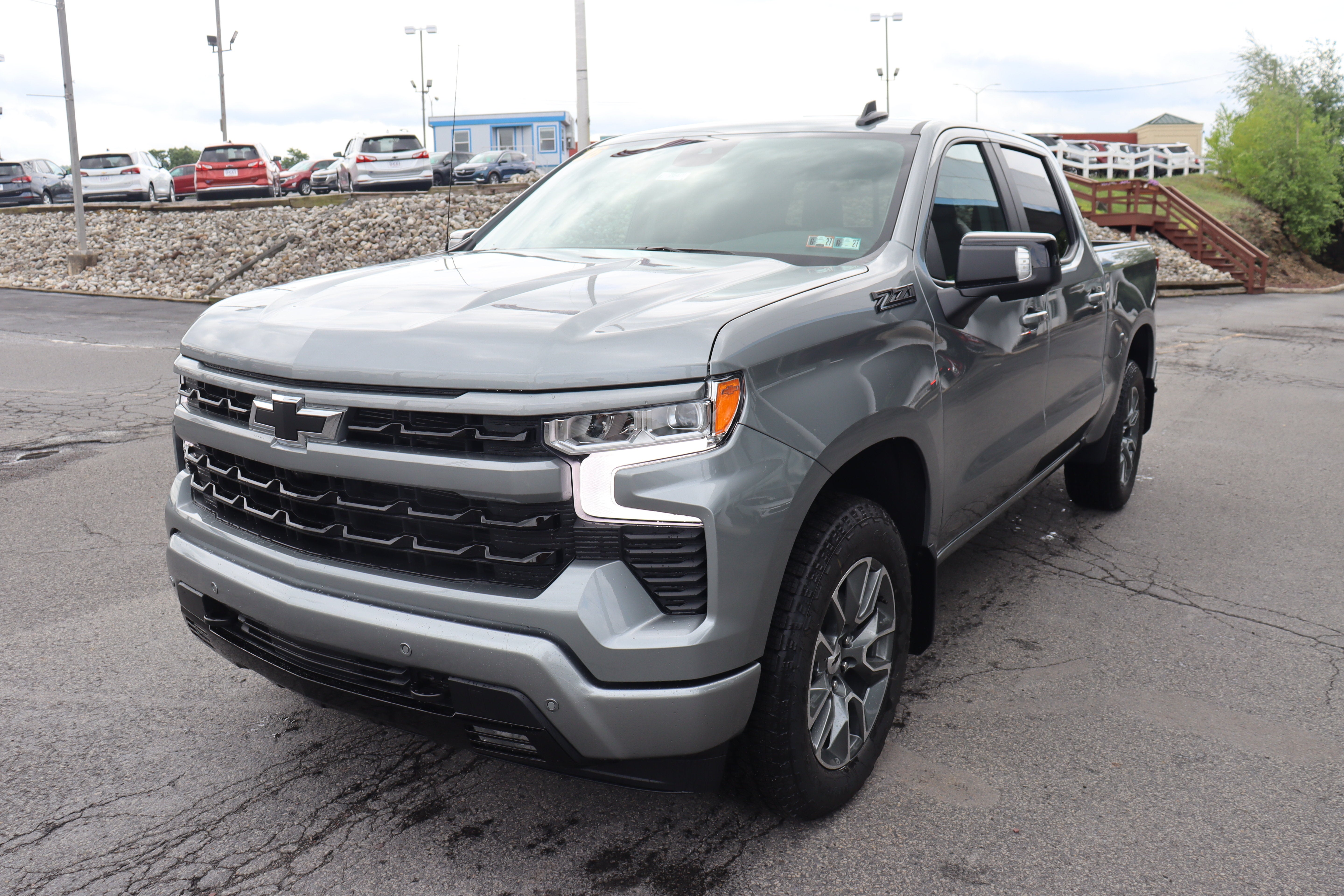 2026 Chevrolet Silverado 1500 RST in Sterling Gray Metallic — front three-quarter view
