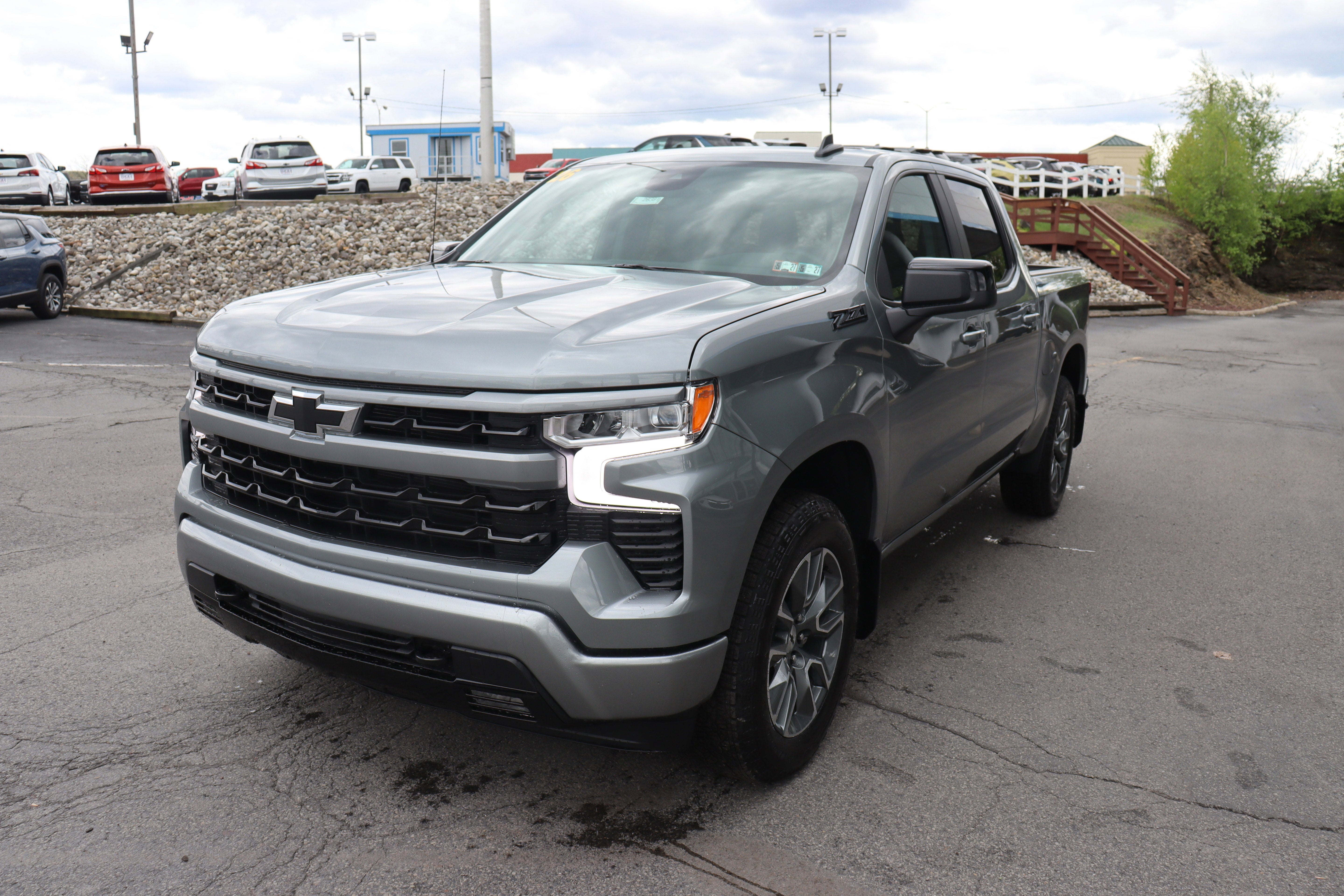 2026 Chevrolet Silverado 1500 RST in Sterling Gray Metallic — front three-quarter view