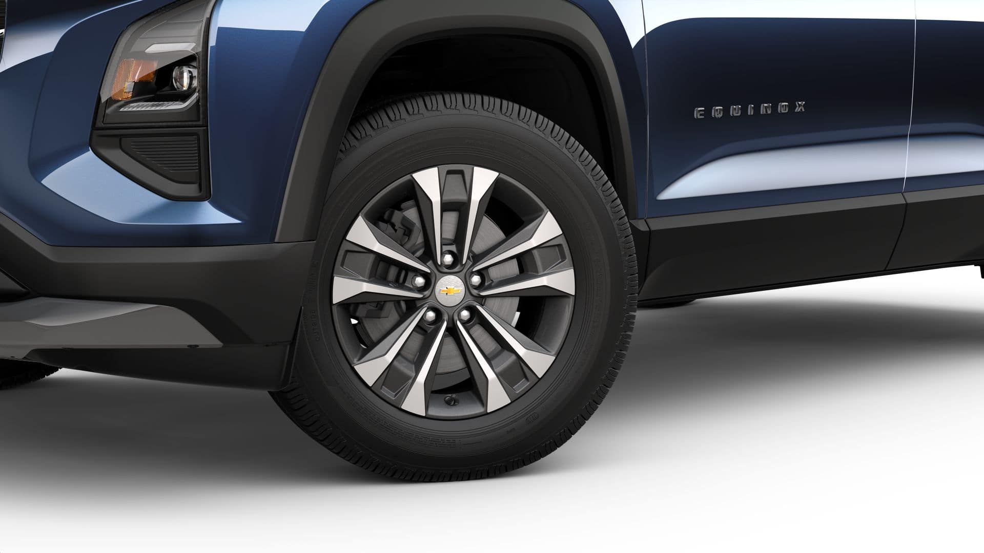 2027 Chevrolet Equinox LT in Lakeshore Blue Metallic — front three-quarter view